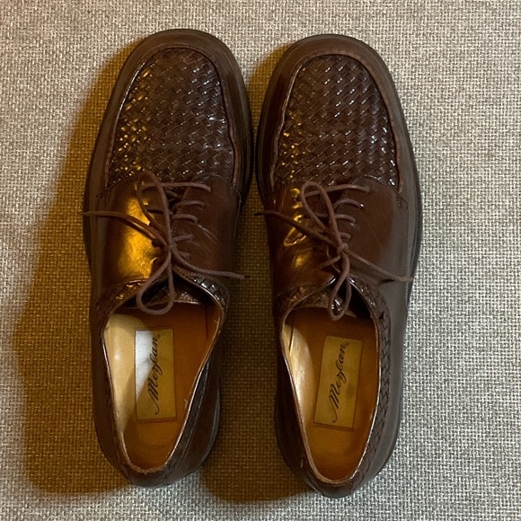 Mezlan Woven Brown Leather Oxfords main image 5